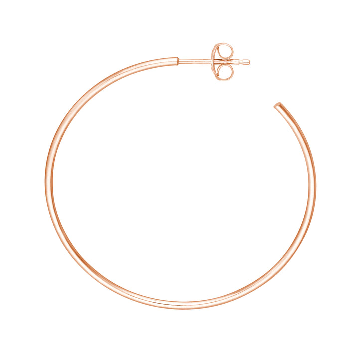 40mm x 1.2mm Hoop Post Earrings