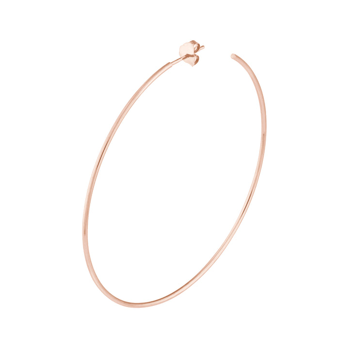 60mm x 1.2mm Hoop Post Earrings