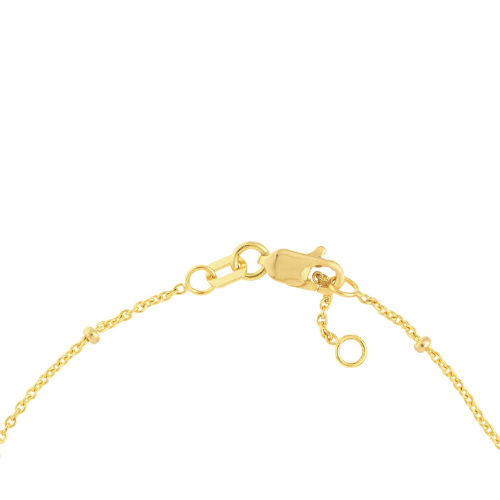 Diamond Marquise Bezels and Beads Bracelet