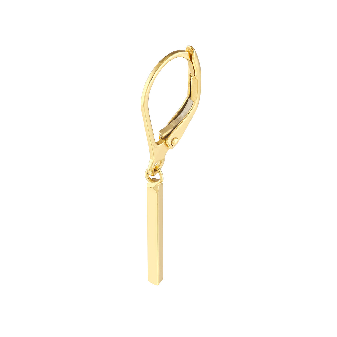 Dangle Staple Bar Earrings on Leverback