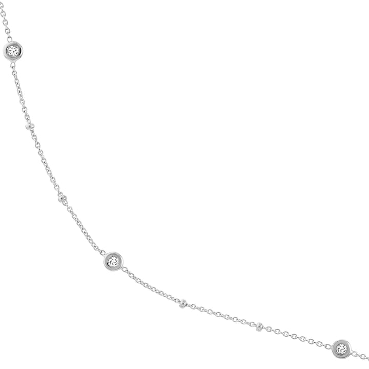 Diamond Bezels and Beads Necklace