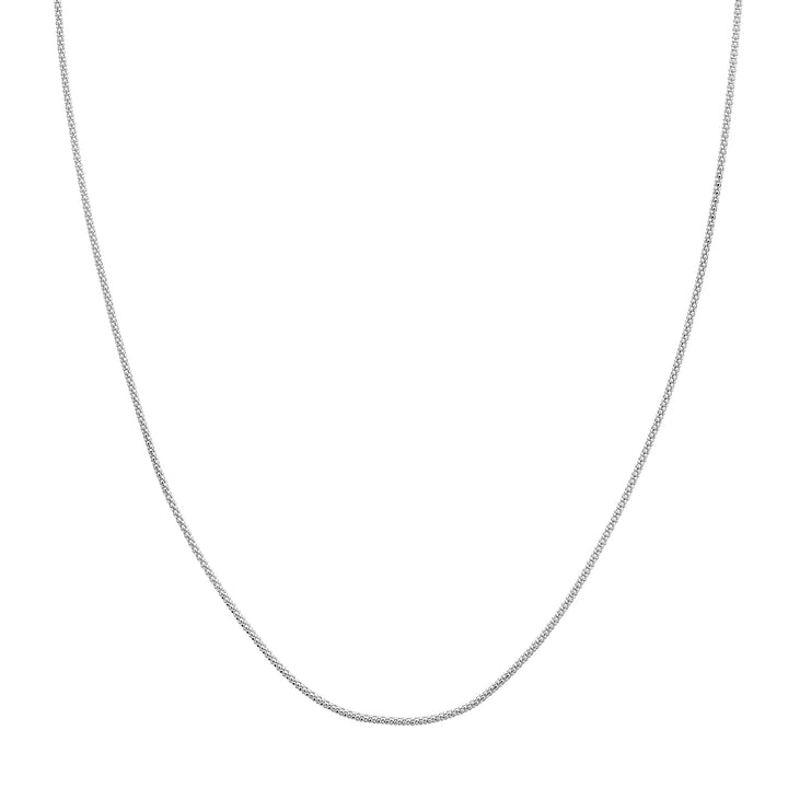 Adjustable Popcorn Chain Necklace with Slider Bead