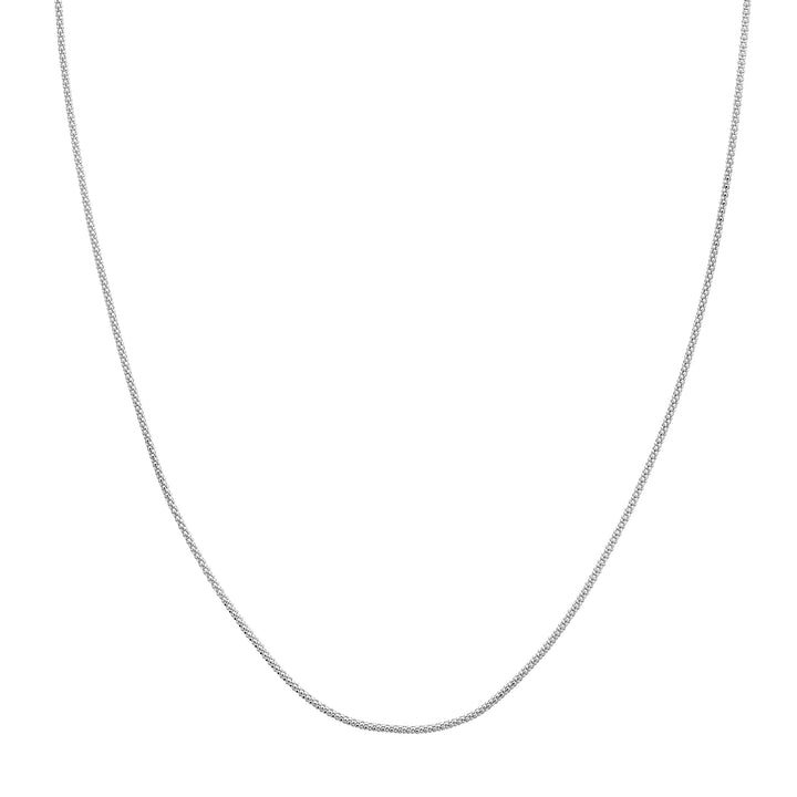 Adjustable Popcorn Chain Necklace with Slider Bead