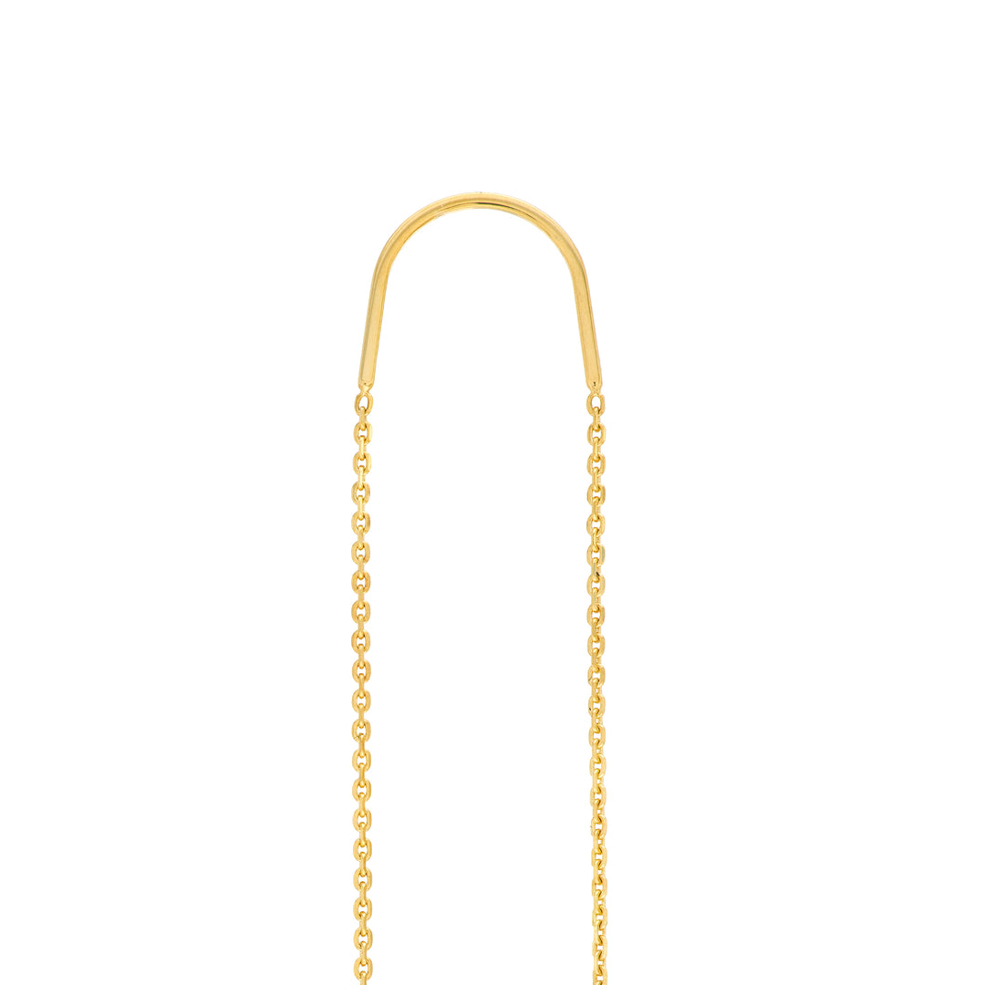 1/20tcw Diamond Bezel Threader Earrings
