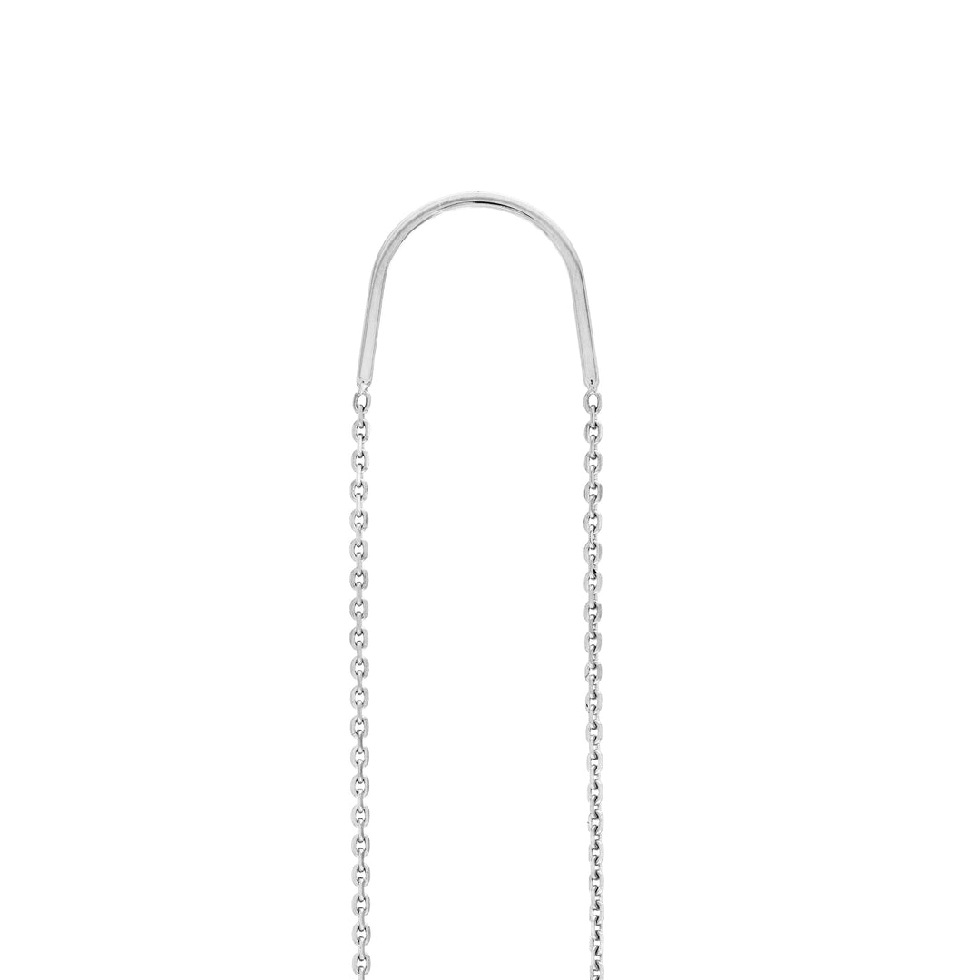 1/20tcw Diamond Bezel Threader Earrings