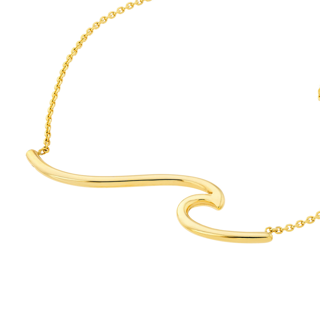 Polished Wave Necklace