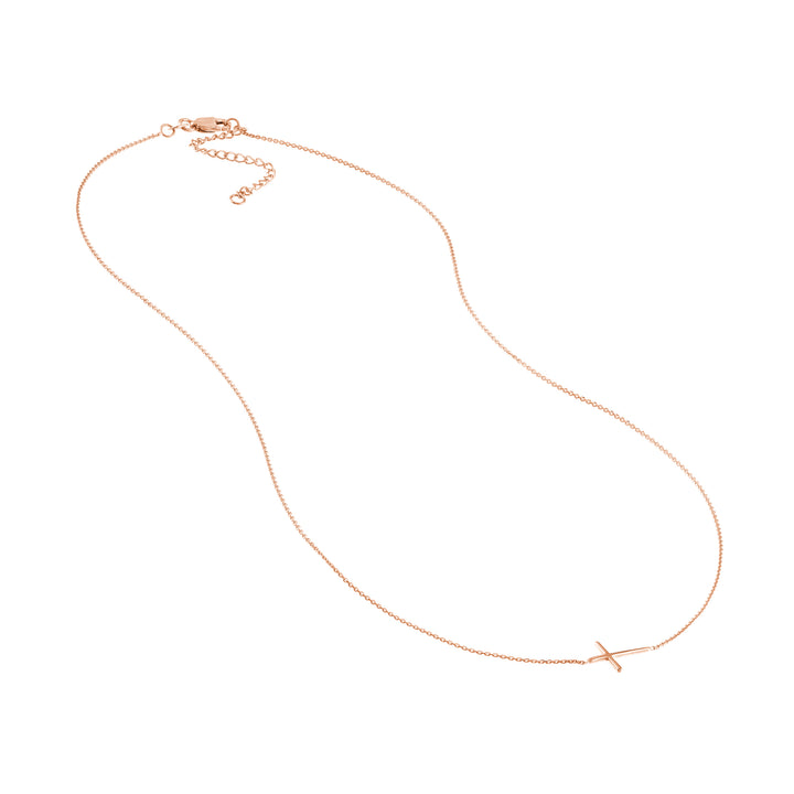 E2W Mini Cross Adj Necklace