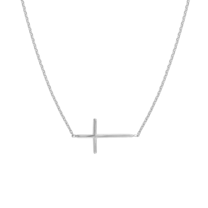 E2W Mini Cross Adj Necklace