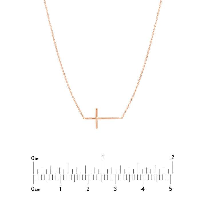 E2W Mini Cross Adj Necklace