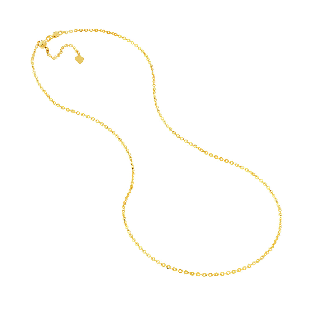 2.1mm D/C Brill Cable Chain with Slider Bead