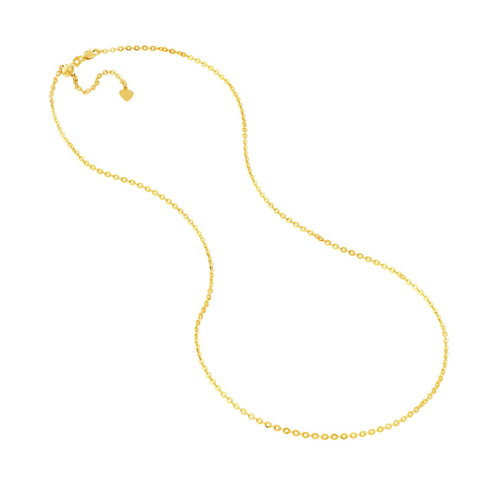 2.1mm D/C Brill Cable Chain with Slider Bead