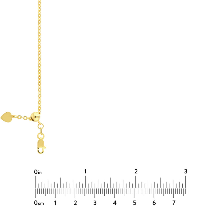 2.1mm D/C Brill Cable Chain with Slider Bead