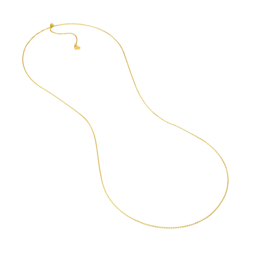 1.1mm D/C Brill Cable Chain with Slider Bead