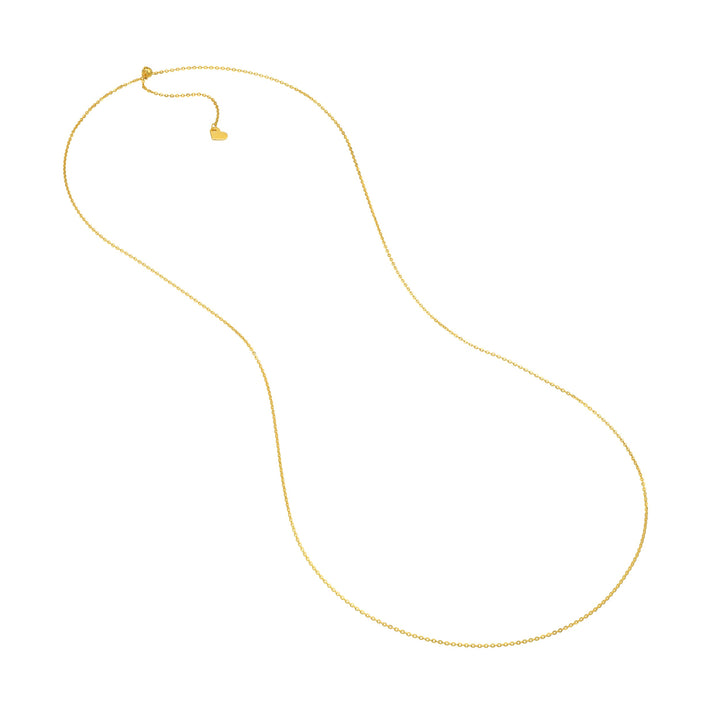 1.1mm D/C Brill Cable Chain with Slider Bead