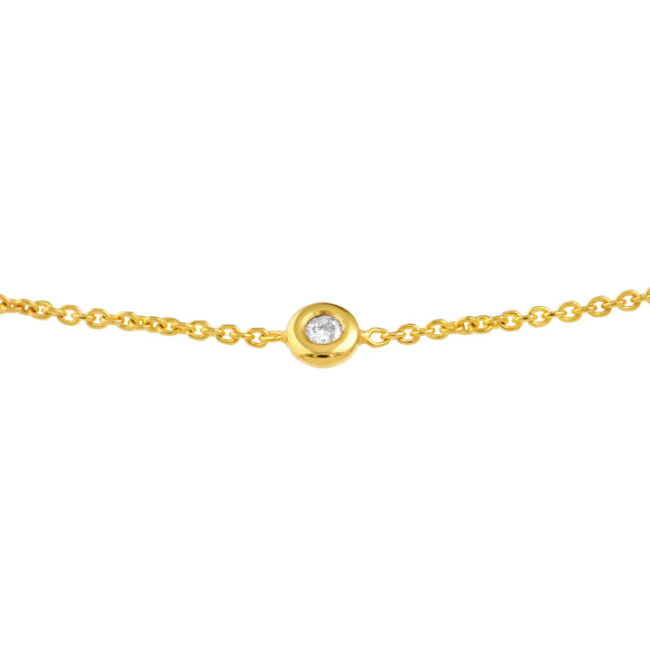 3pt Mini Diamond Bezel Bolo Bracelet