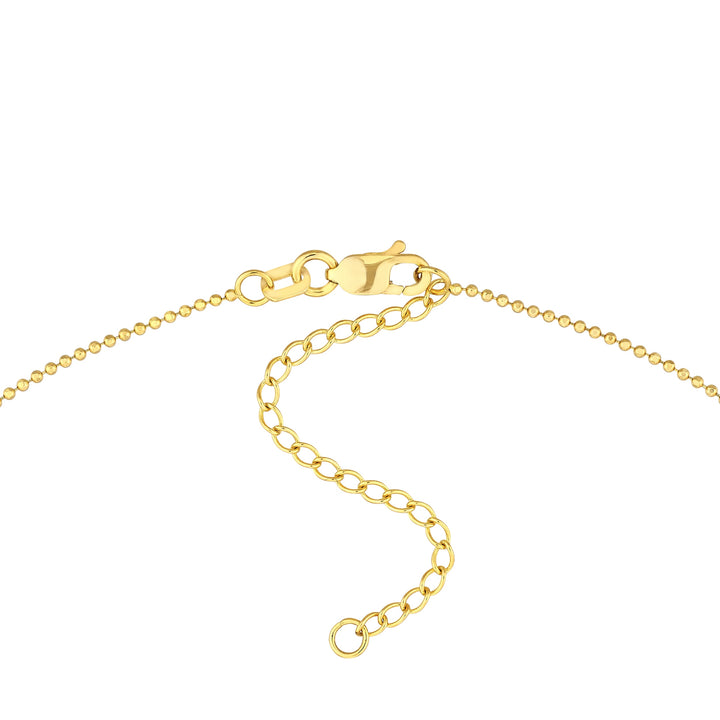 Diamond Drops Necklace on D/C Bead Chain