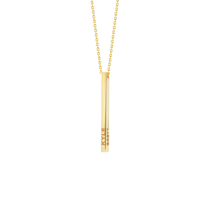 Engravable Cube Adjustable Necklace