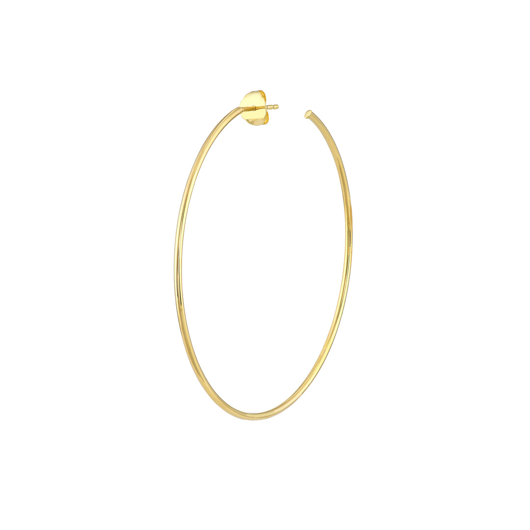 50mm x 1.2mm Hoop Post Earrings