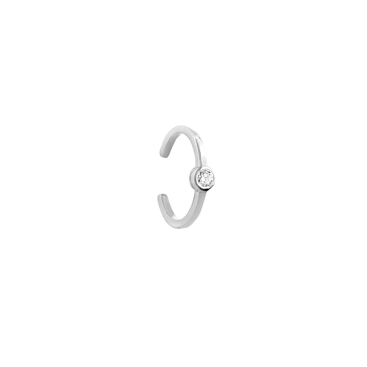 1/20tcw Bezel Diamond Earring Cuff