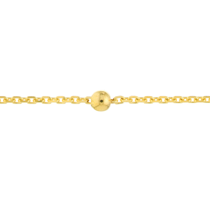 Bead Station on D/C Cable Chain Bracelet
