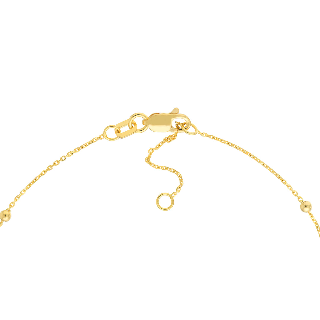 Bead Station on D/C Cable Chain Bracelet