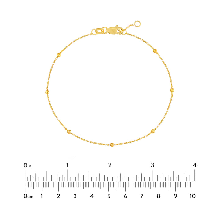 Bead Station on D/C Cable Chain Bracelet