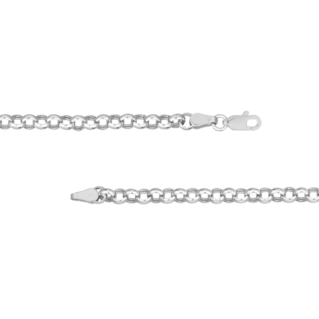 Charm-Ready Hollow Rolo Chain Adj. Necklace