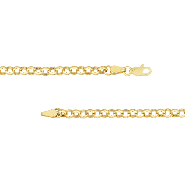 Charm-Ready Hollow Rolo Chain Adj. Necklace