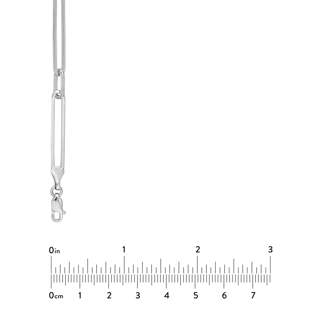 Alternating Length Long Link Chain Necklace