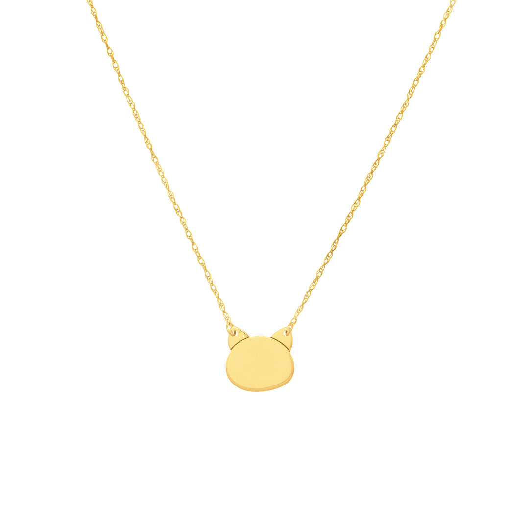 So You Mini Cats Head Adjustable Necklace