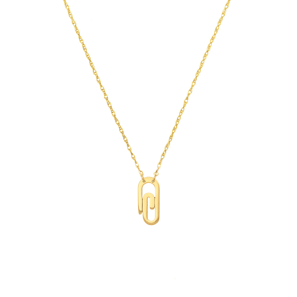 So You Mini Paper Clip Necklace