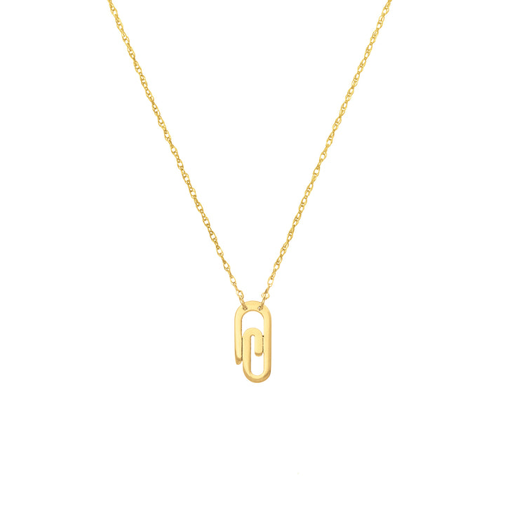 So You Mini Paper Clip Necklace