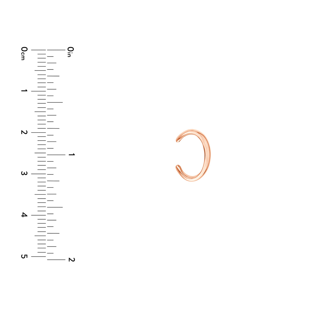 Wide High Polished Earring Cuff