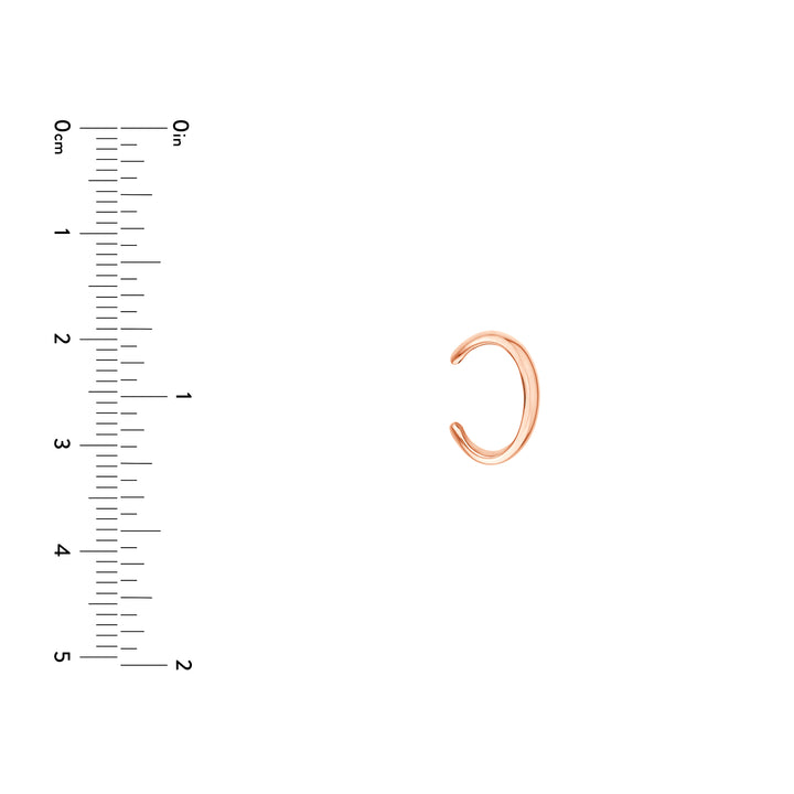 Wide High Polished Earring Cuff