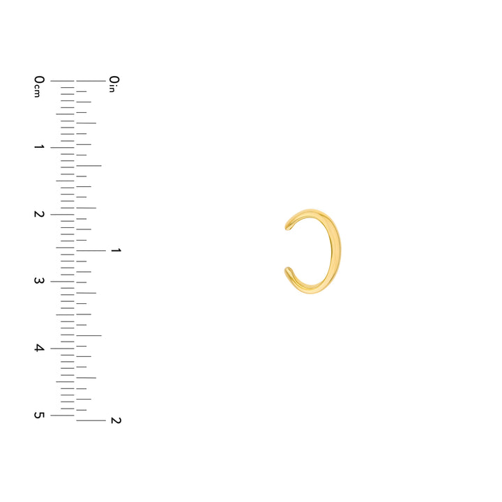 Wide High Polished Earring Cuff