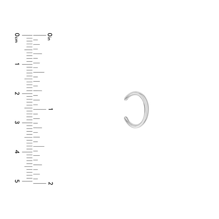 Wide High Polished Earring Cuff