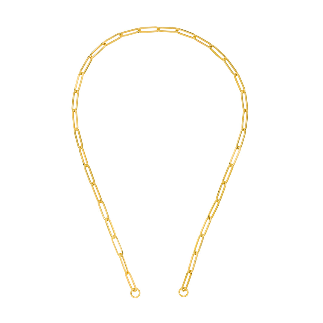 5.10mm Hollow Long Paper Clip Split Chain