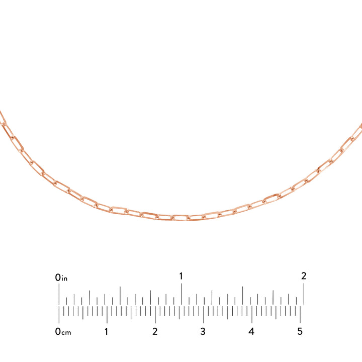 1.95mm Paper Clip Choker Chain