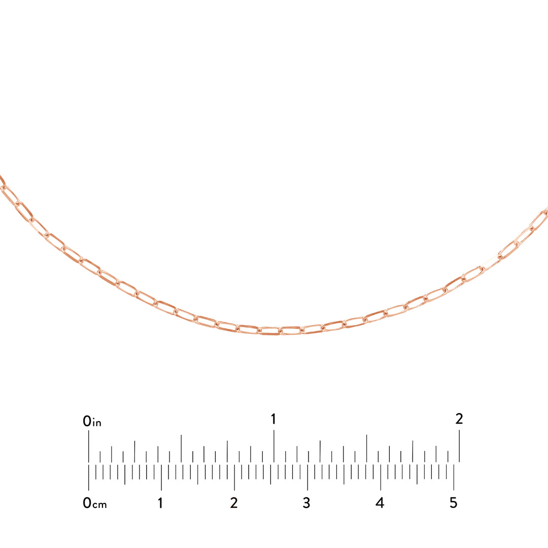 1.7mm Paper Clip Choker Chain