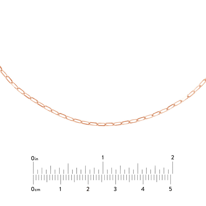 1.7mm Paper Clip Choker Chain