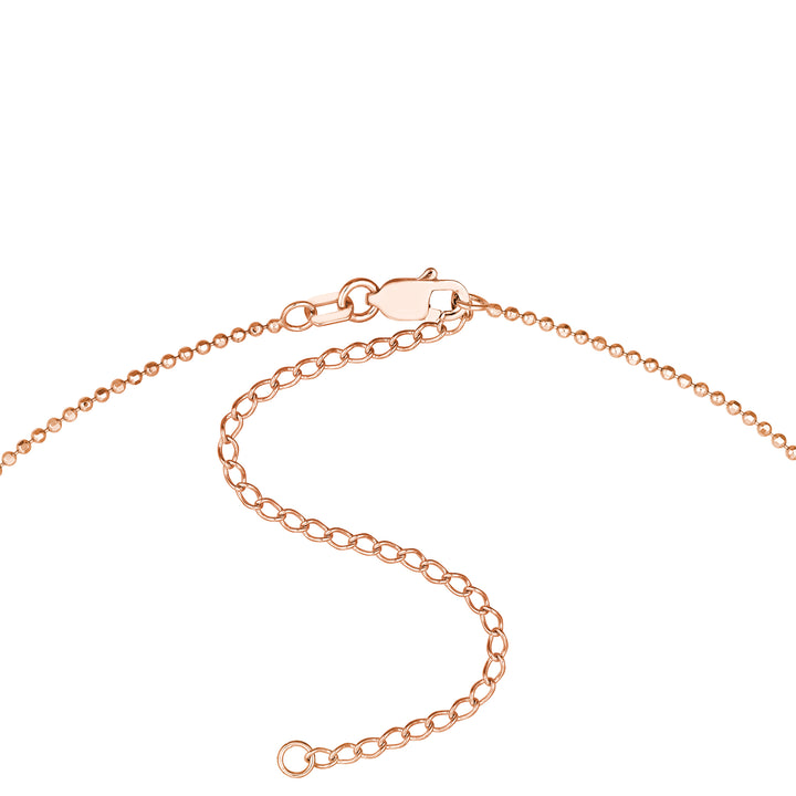 Diamond-Cut Bead Choker Chain