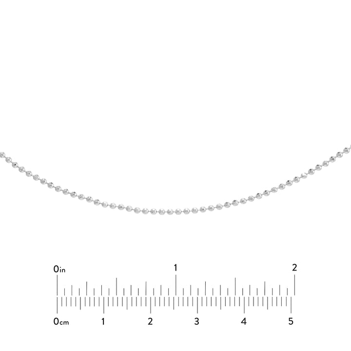 Diamond-Cut Bead Choker Chain