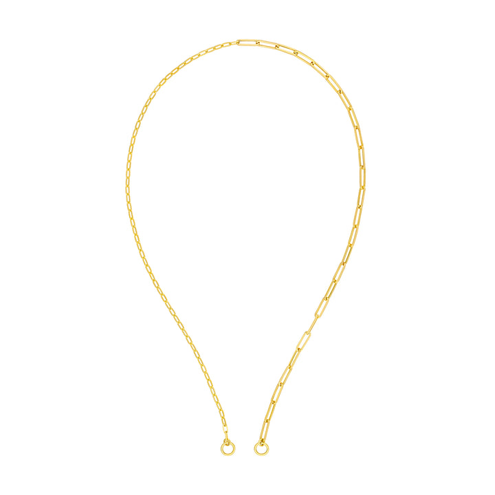 50/50 Paper Clip Split Chain