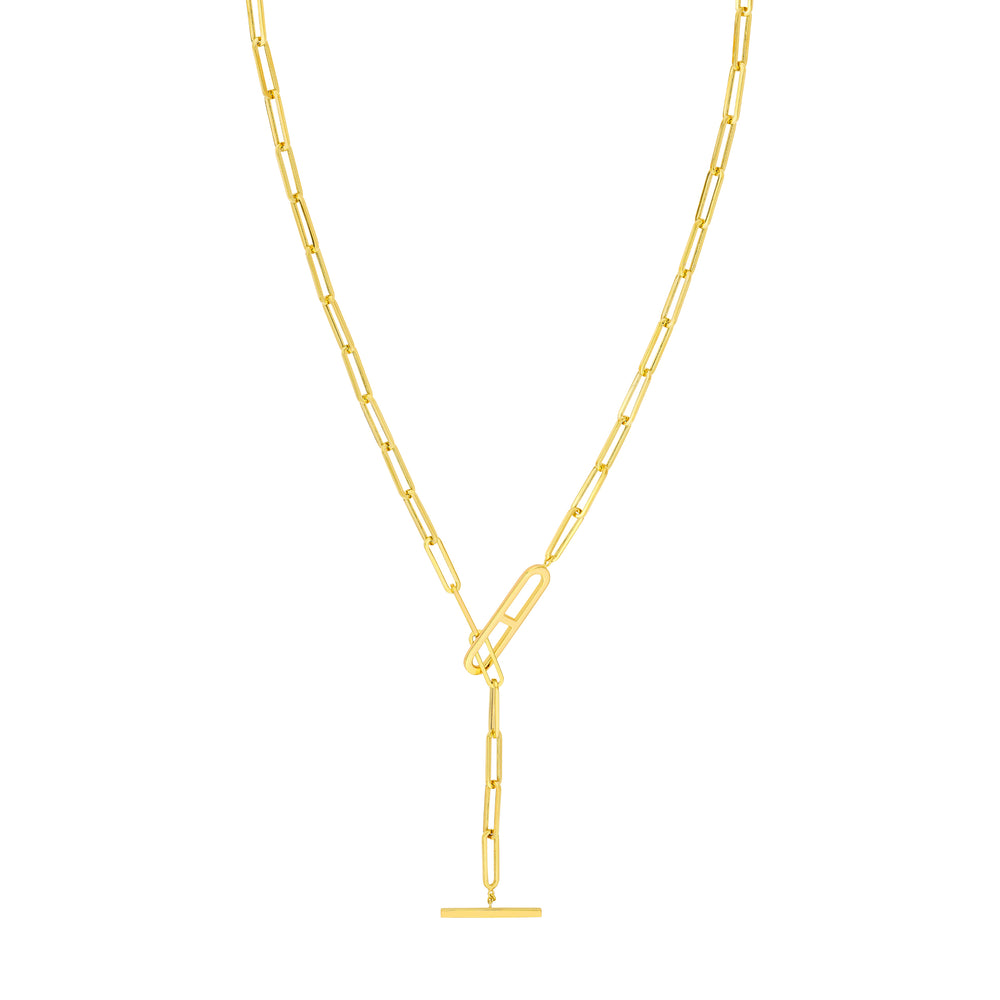 Paper Clip Toggle Necklace