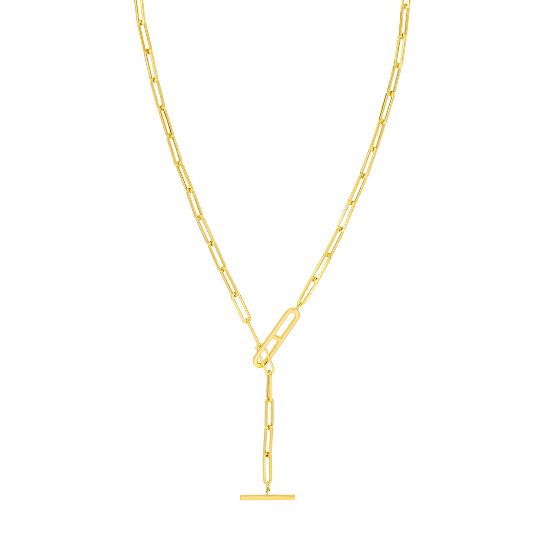 Paper Clip Toggle Necklace