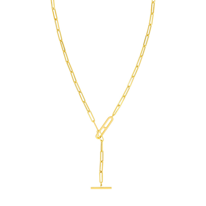 Paper Clip Toggle Necklace
