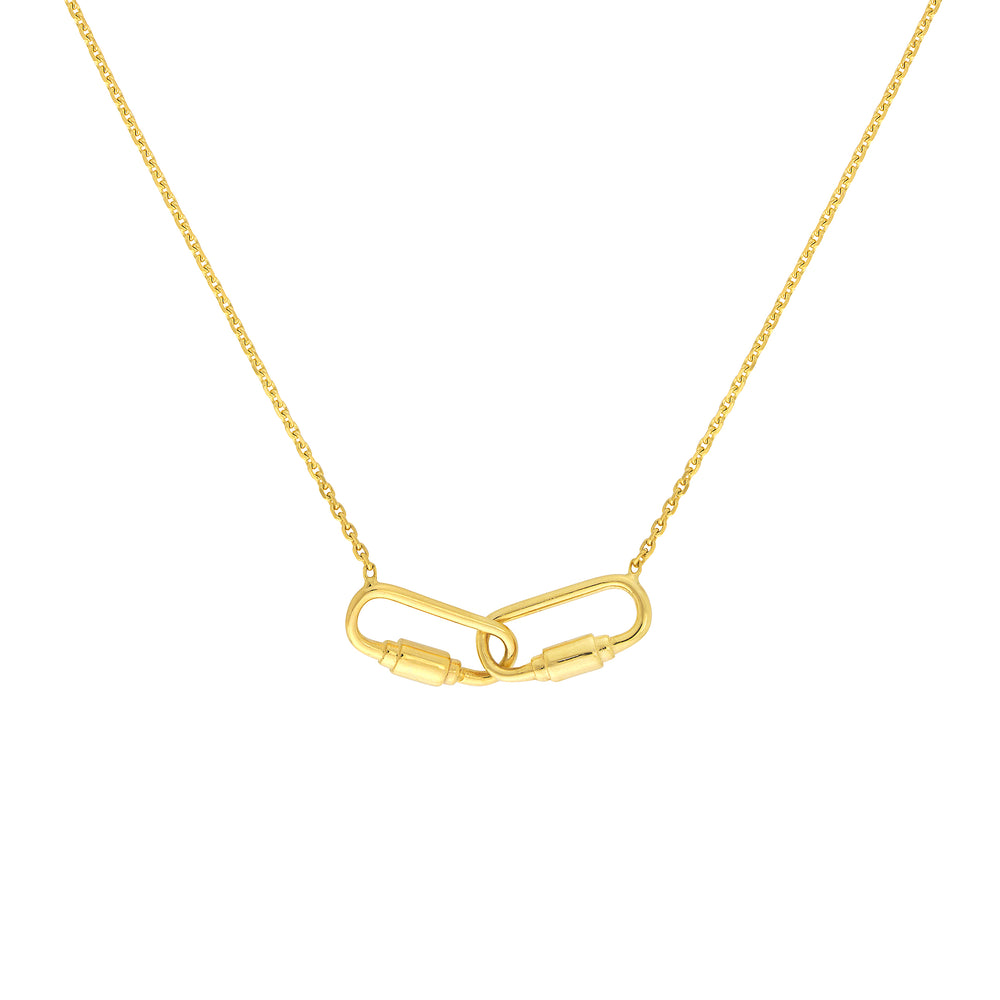 Petite Carabiner Links Necklace