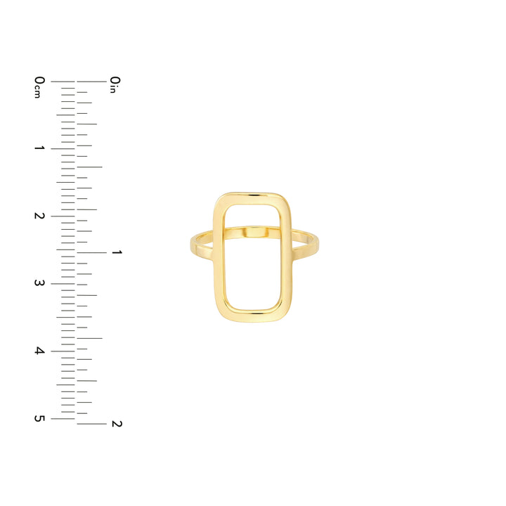 Open Paper Clip Link Ring