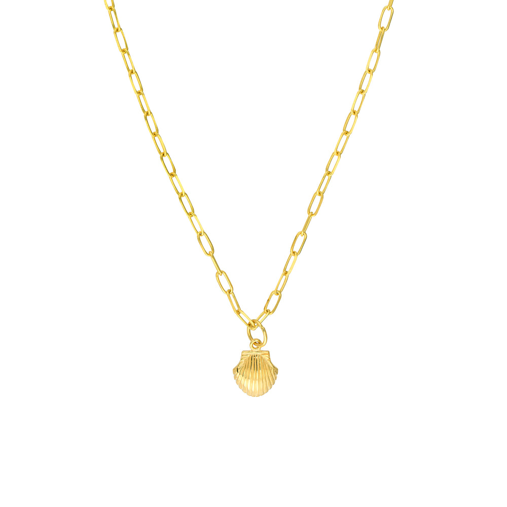 Mini Seashell Paper Clip Necklace
