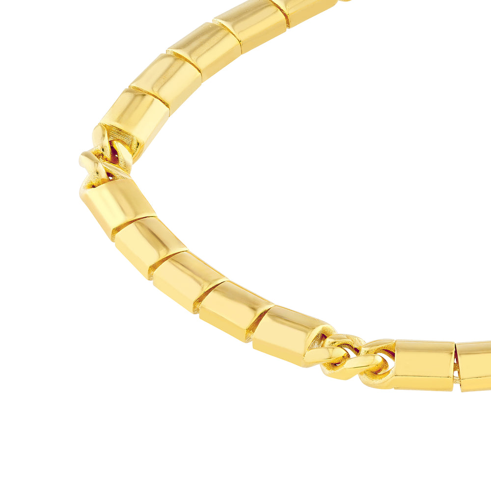 4.70mm Hollow 5-1 Flat Tile Link Chain with Box Lock